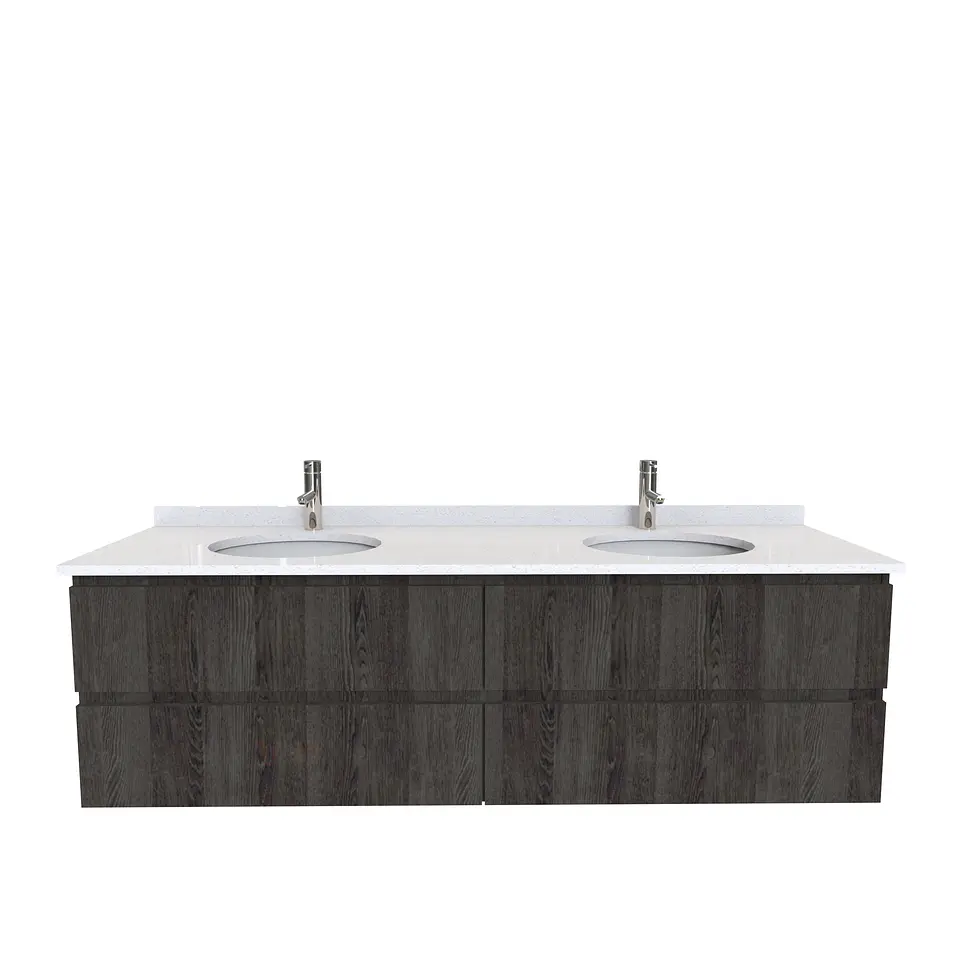 Mueble vanitorio Doble Aéreo  de 160 cm /  M4-1623 -DA / Espresso 1