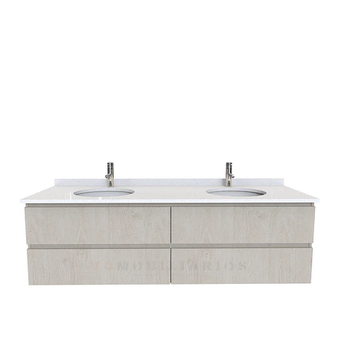 Mueble vanitorio Doble Aéreo  de 160 cm /  M4-1623 -DA / Provenzal