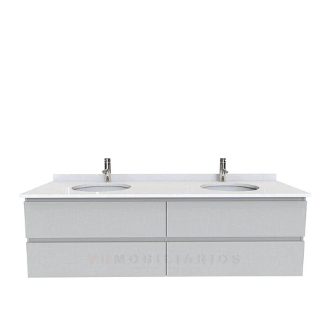 Mueble vanitorio Doble Aéreo  de 160 cm /  M4-1623 -DA / Giorno