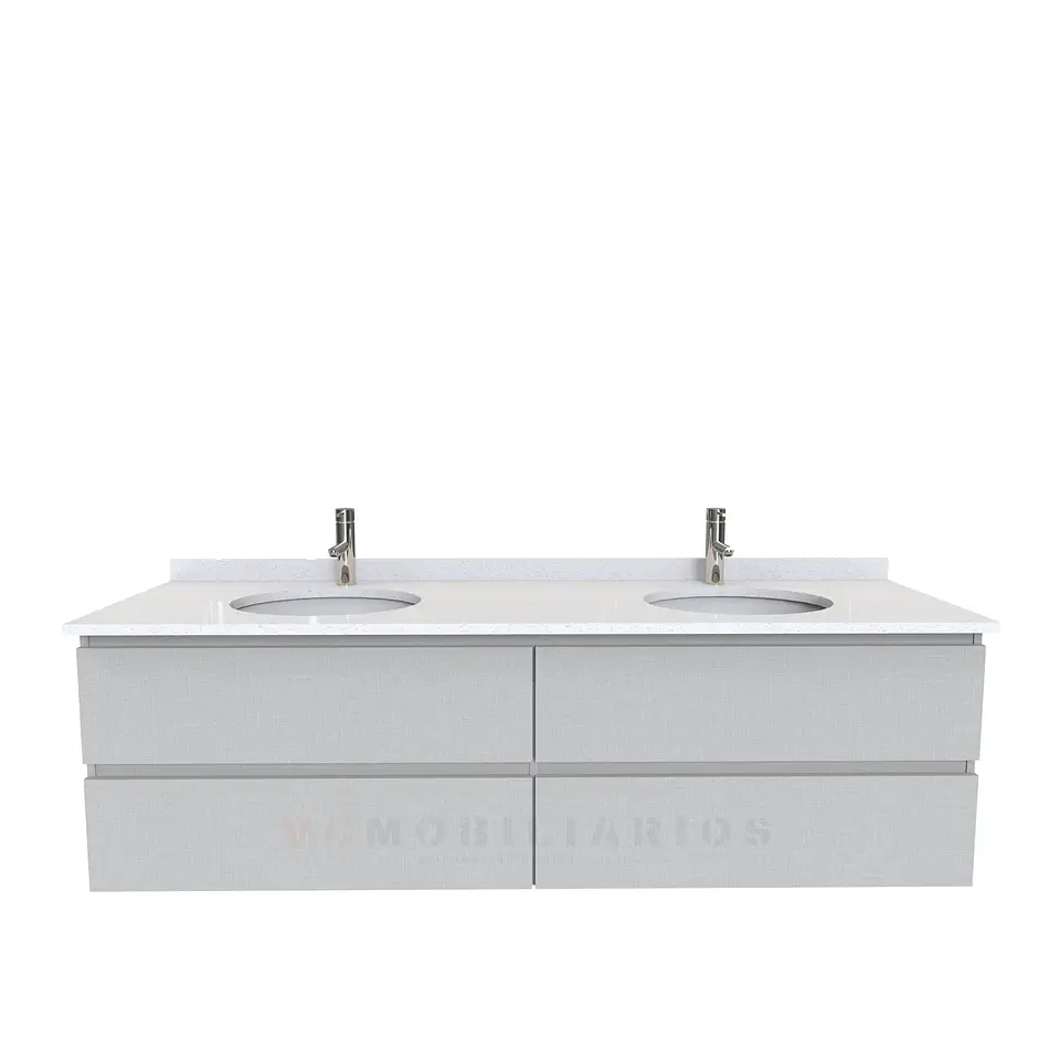 Mueble vanitorio Doble Aéreo  de 160 cm /  M4-1623 -DA / Giorno 1