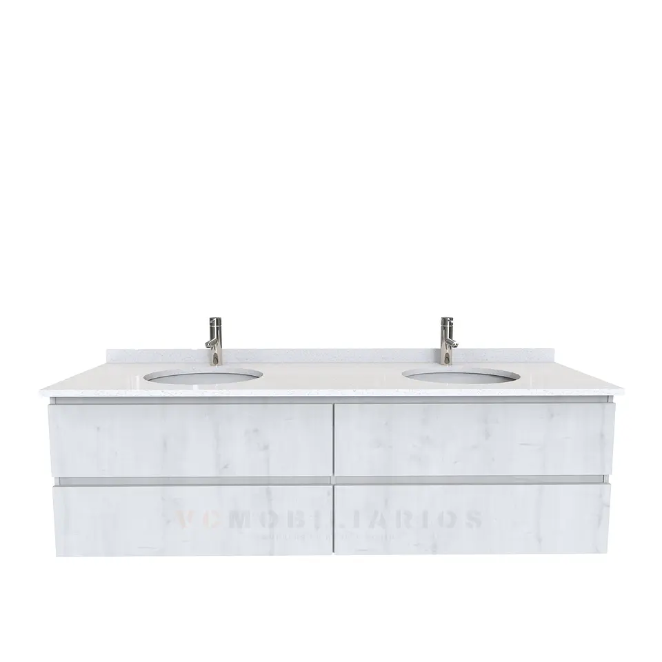 Mueble vanitorio Doble Aéreo  de 170 cm /  M4-1723 -DA / Alaska 1