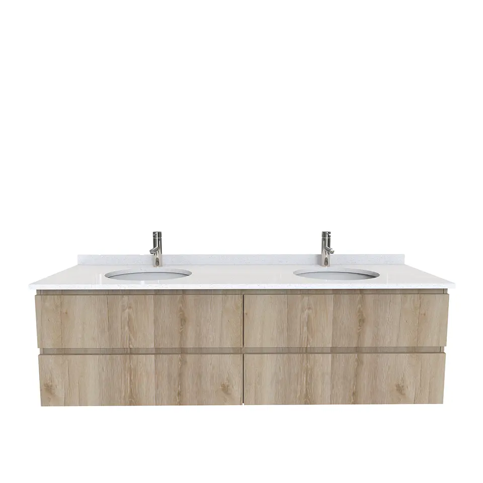 Mueble vanitorio Doble Aéreo  de 170 cm /  M4-1723 -DA / Cava 1