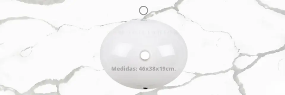 Cubierta de cuarzo para vanitorios de 160 cm / LO / Blanco calacatta 1