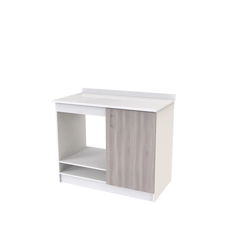 Mueble meson con cubierta de cuarzo de 100 cm / M1-1020 / Cendra