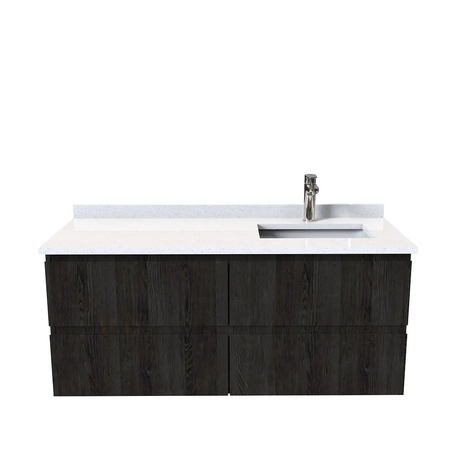 Mueble vanitorio aereo de 120 cm  con cubierta de cuarzo / M4-1208-A 2