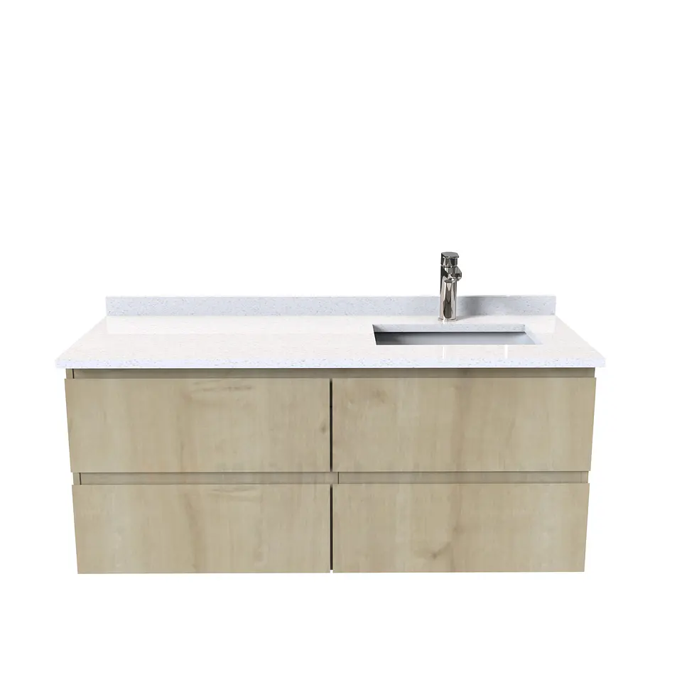 Mueble vanitorio aereo de 120 cm  con cubierta de cuarzo / M4-1208-A 5