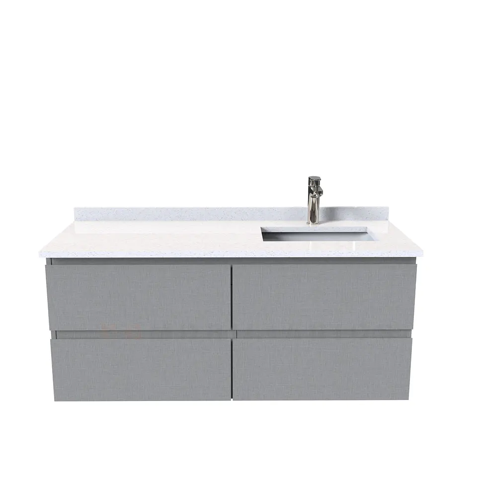 Mueble vanitorio aereo de 120 cm  con cubierta de cuarzo / M4-1208-A 6
