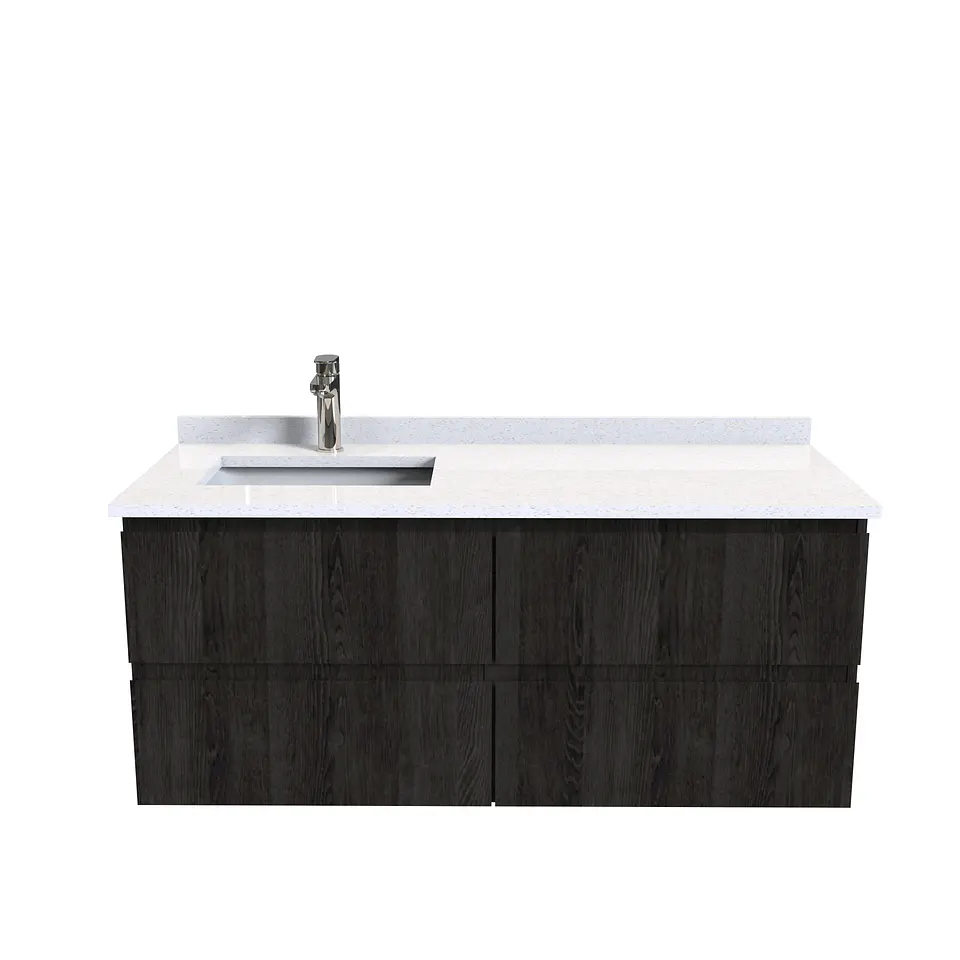 Mueble vanitorio aereo de 120 cm  con cubierta de cuarzo / M4-1208-A 3