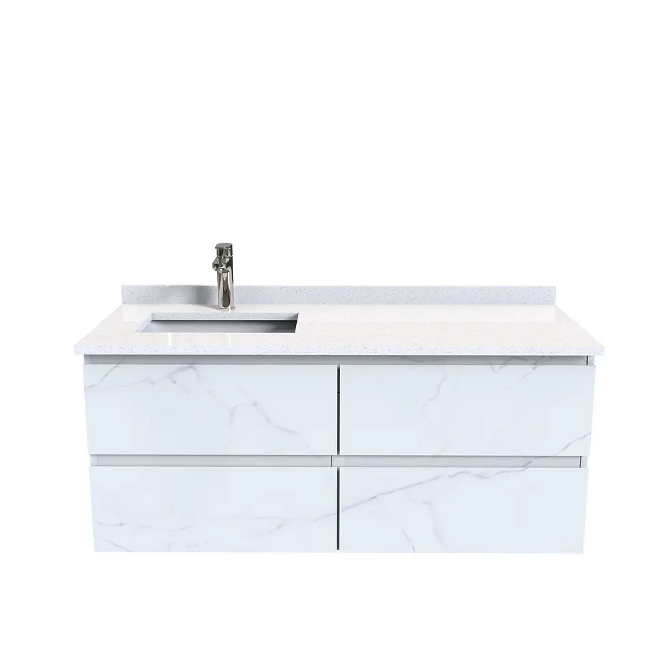 Mueble vanitorio aereo de 120 cm  con cubierta de cuarzo / M4-1208-A 2