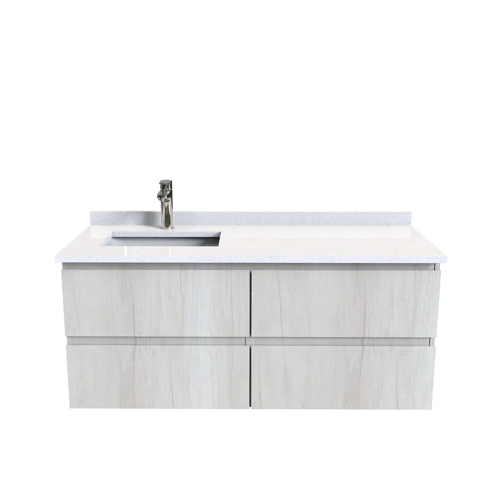 Mueble vanitorio aereo de 120 cm  con cubierta de cuarzo / M4-1208-A 4