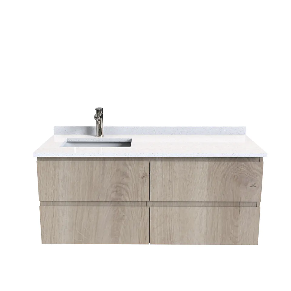 Mueble vanitorio aereo de 120 cm  con cubierta de cuarzo / M4-1208-A 6