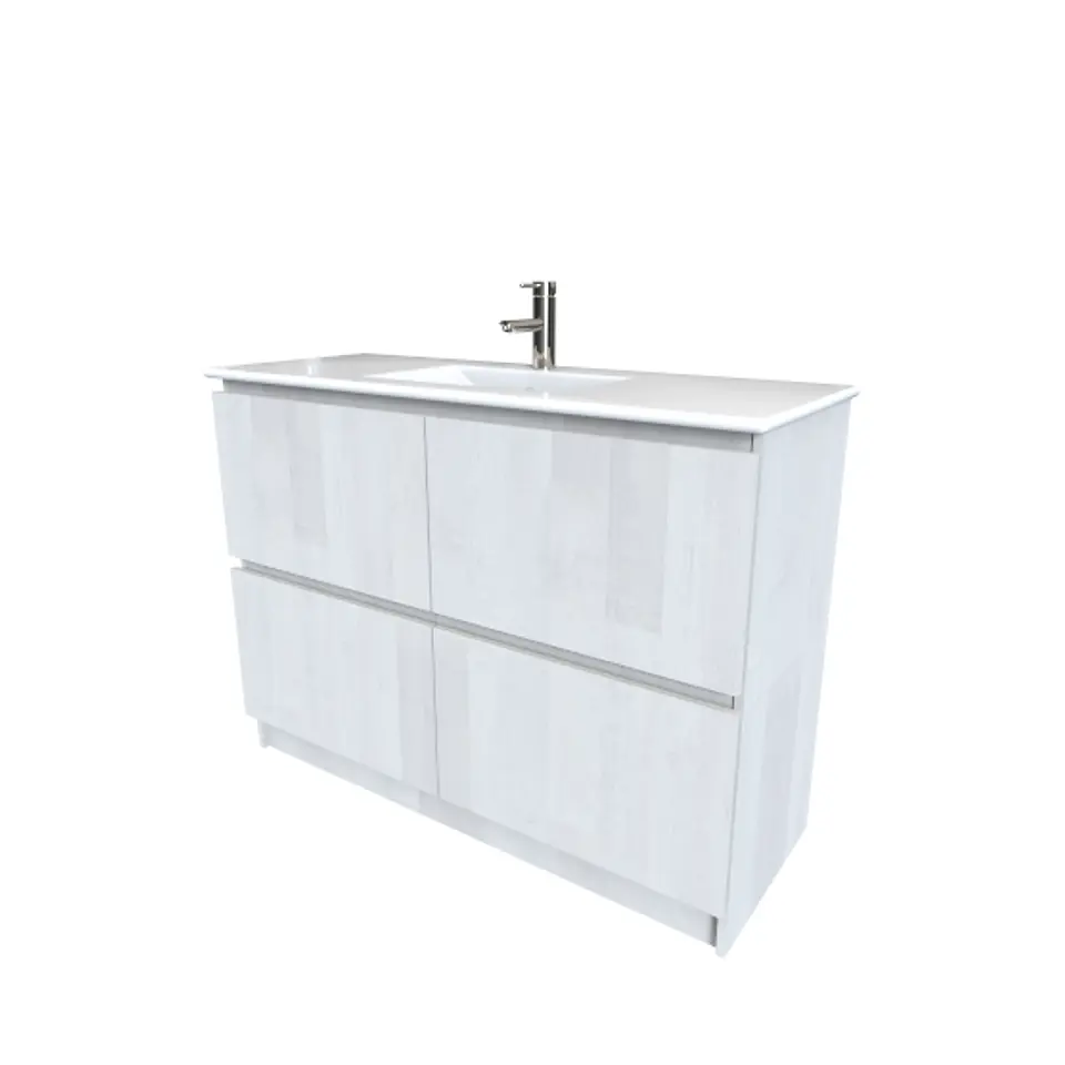 Mueble Vanitorio simple con cubierta de loza de 120 cm M4-1201 / Legno 1