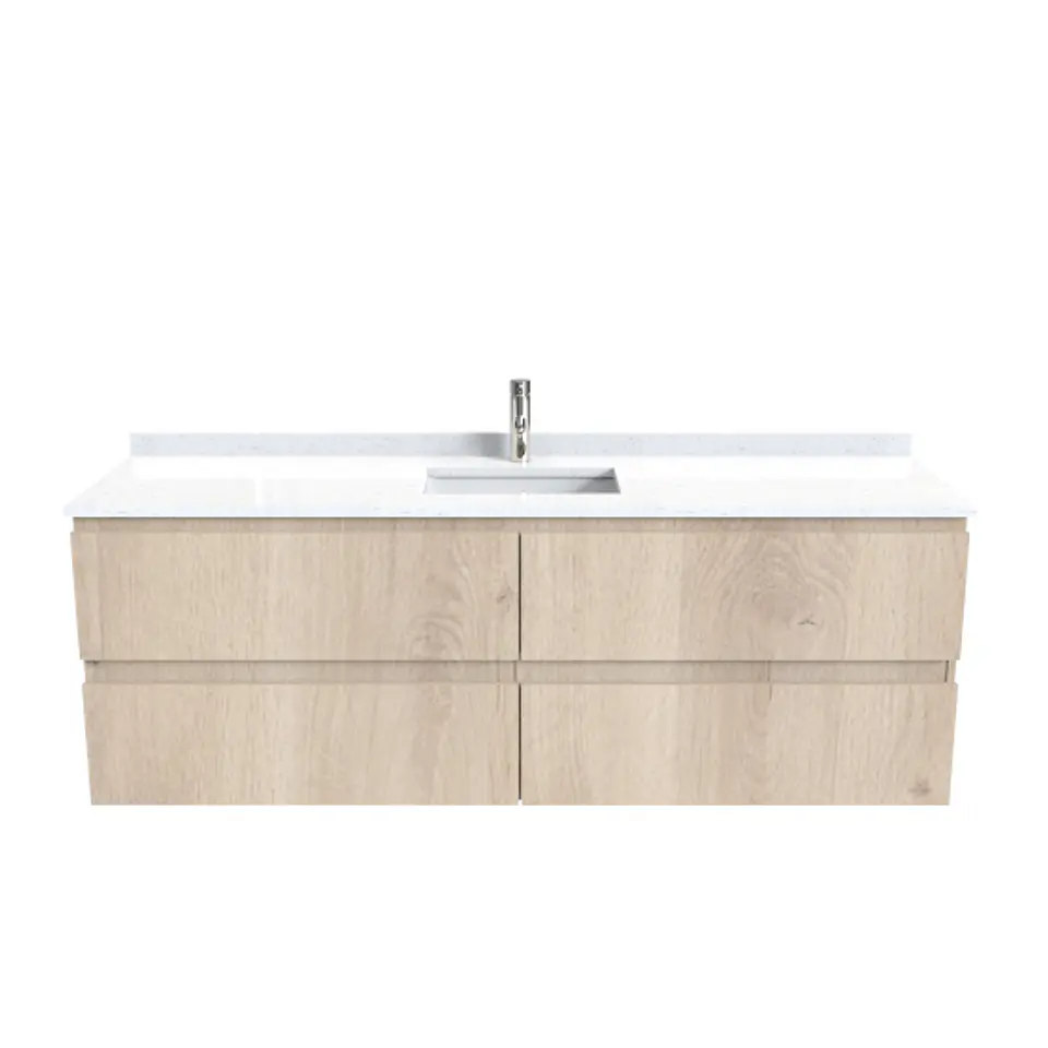 Mueble vanitorio simple  Aéreo  de 165 cm /  M2-16538 / Jerez 1
