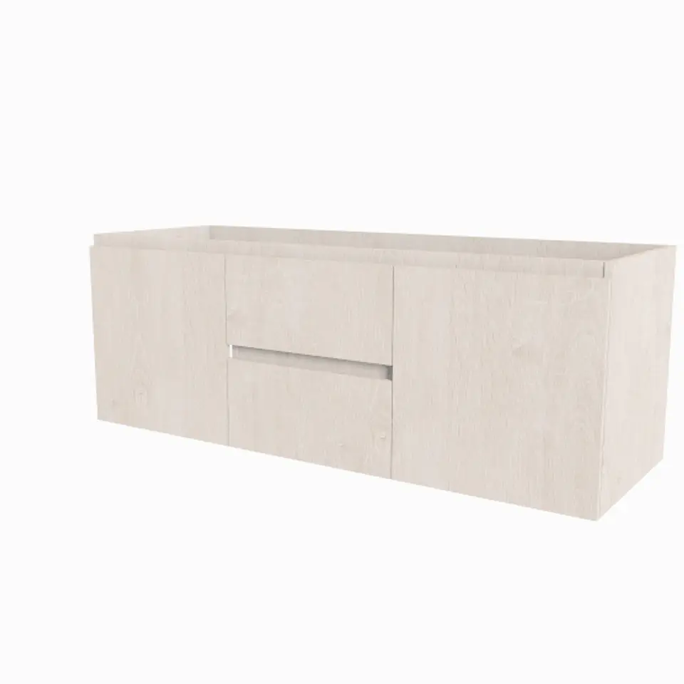 Muebles para vanitorio Doble  con cubiertas de 140 cm de largo x 50 cm de profundidad 1