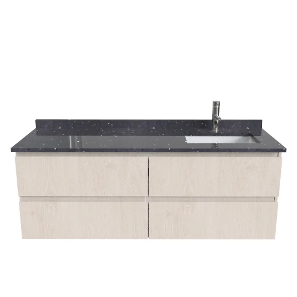 Mueble vanitorio Simple Aéreo  de 140 cm /  M2-1448 -ADD / Provenzal 1