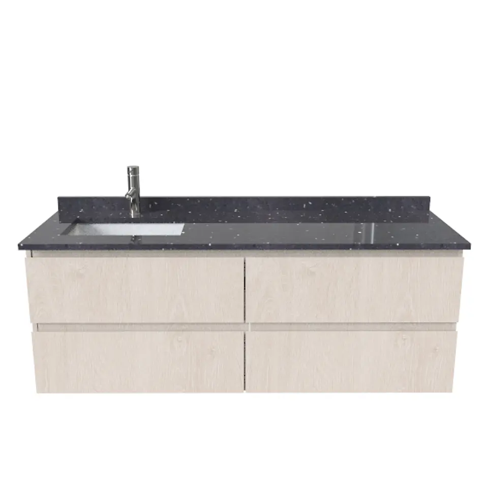 Mueble vanitorio Simple Aéreo  de 140 cm /  M2-1448 -ADI / Provenzal 1