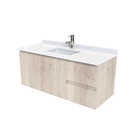 Mueble vanitorio aereo simple de 130cm  M2-1338-A / Jerez