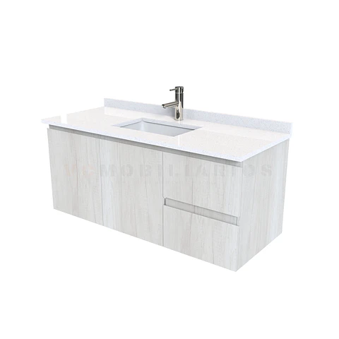 Mueble vanitorio aereo simple de 130cm  M2-1338-A / Toscana
