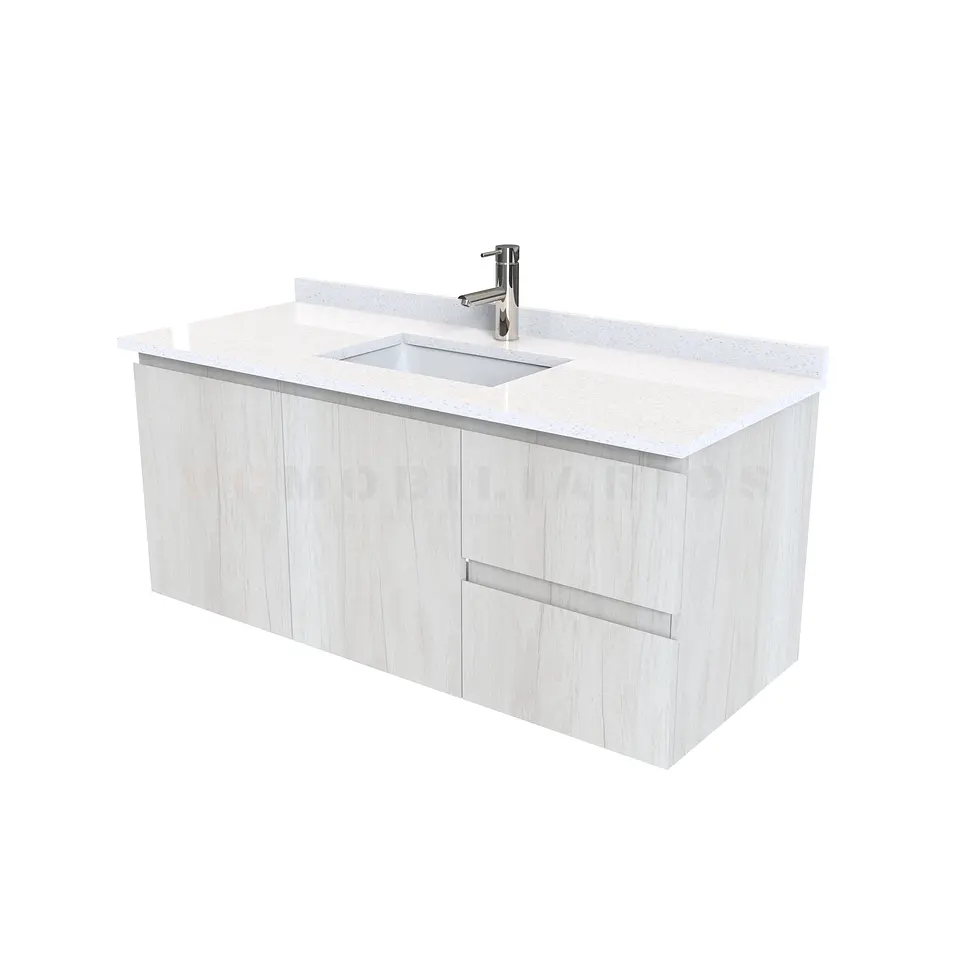 Mueble vanitorio aereo simple de 130cm  M2-1338-A / Toscana 1