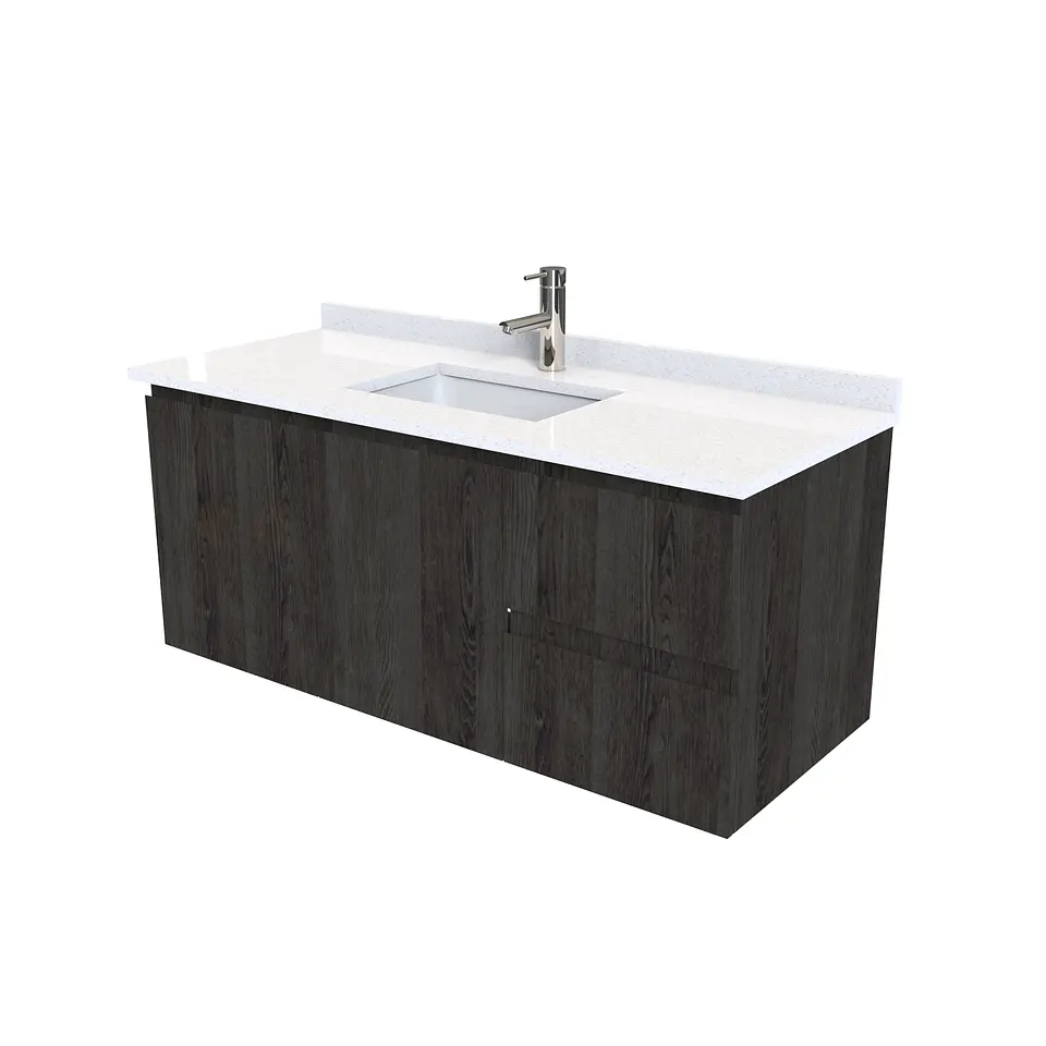 Mueble vanitorio aereo simple de 120cm  M2-1238-A / Espresso 1