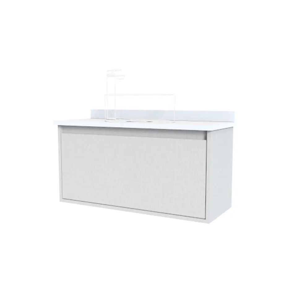 Mueble Vanitorio al piso para lavamanos sobre poner de 70 cm M1-700-SPP / Giorno 1