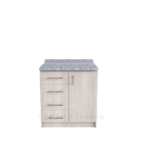 Mueble meson con cubierta de granito de 80 cm / M1-870 / Toscana