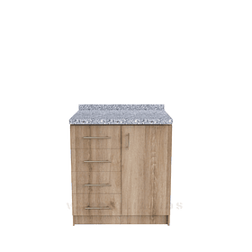 Mueble meson con cubierta de granito de 80 cm / M1-870 / Cava