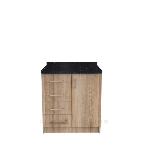 Mueble meson con cubierta de cuarzo de 90 cm / M1-950 / Cava