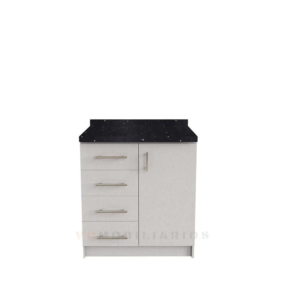 Mueble meson con cubierta de cuarzo de 90 cm / M1-950 / Giorno 1