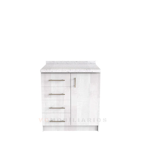 Mueble meson con cubierta de cuarzo de 90 cm / M1-940 / Legno