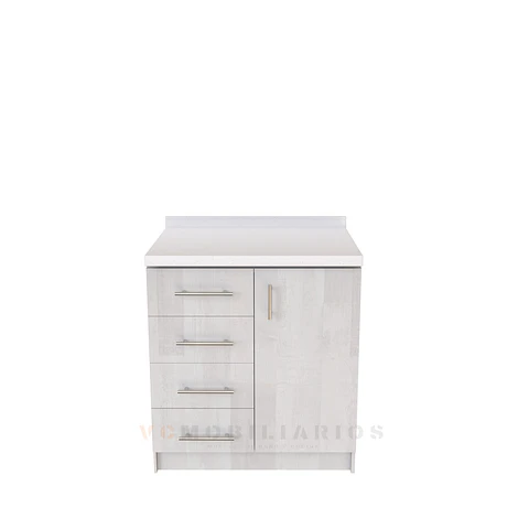 Mueble meson con cubierta de cuarzo de 90 cm / M1-920 / Legno