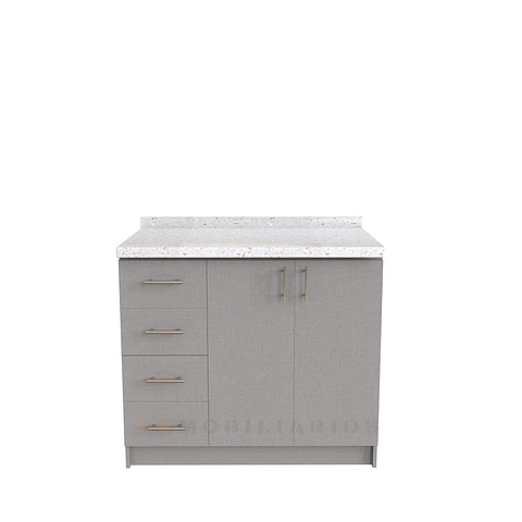 Mueble meson con cubierta de cuarzo de 100 cm / M1-1040 / Netto