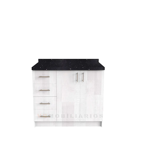 Mueble meson con cubierta de cuarzo de 100 cm / M1-1050 / Legno