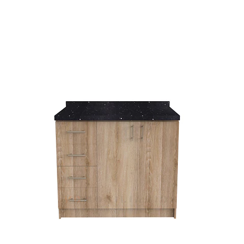 Mueble meson con cubierta de cuarzo de 100 cm / M1-1050 / Cava