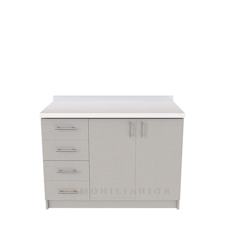 Mueble meson con cubierta de cuarzo de 120 cm / M1-1220 / Giorno