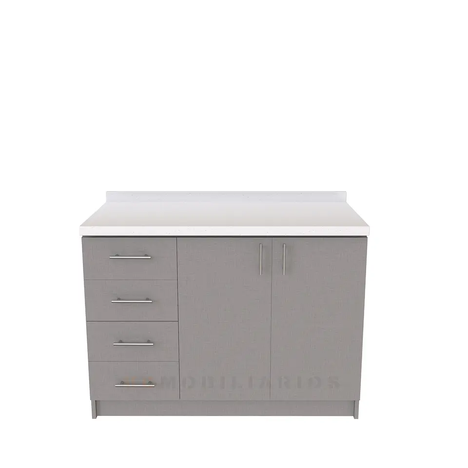 Mueble meson con cubierta de cuarzo de 120 cm / M1-1220 / Notte 1