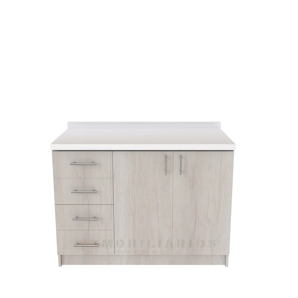 Mueble meson con cubierta de cuarzo de 120 cm / M1-1220 / Toscana 1