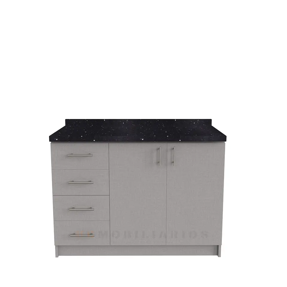 Mueble meson con cubierta de cuarzo de 120 cm / M1-1250 / Notte 1