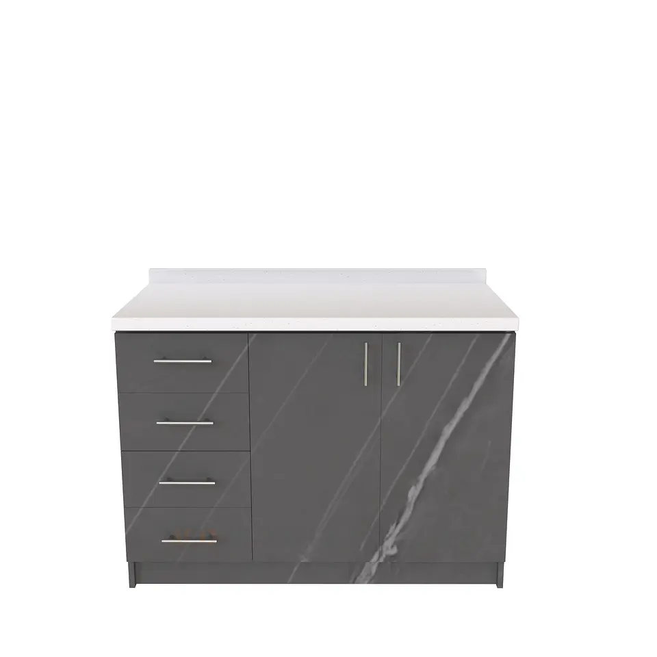 Mueble meson con cubierta de cuarzo de 120 cm / M1-1220 / Vizcaya 1
