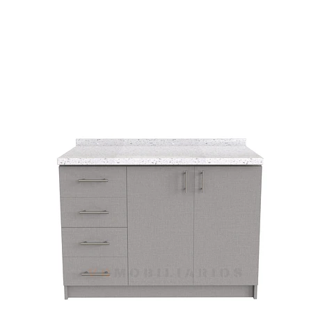 Mueble meson con cubierta de cuarzo de 120 cm / M1-1240 / Notte