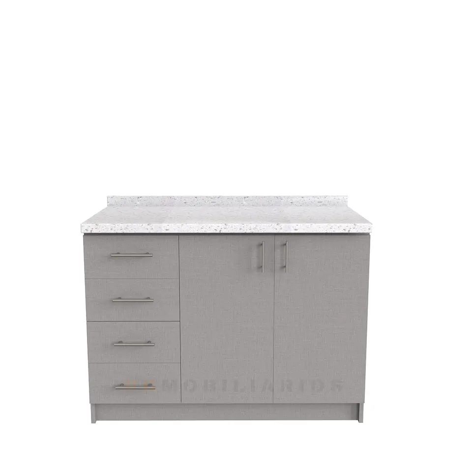Mueble meson con cubierta de cuarzo de 120 cm / M1-1240 / Notte 1