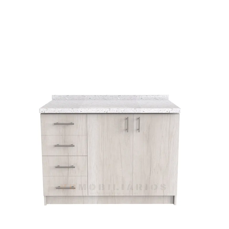 Mueble meson con cubierta de cuarzo de 120 cm / M1-1240 / Toscana 1