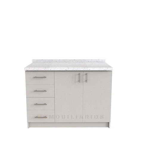 Mueble meson con cubierta de cuarzo de 130 cm / M1-1340 / Giorno