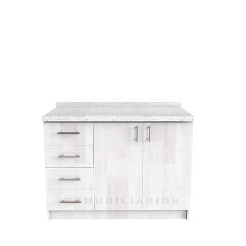 Mueble meson con cubierta de cuarzo de 130 cm / M1-1340 / Legno