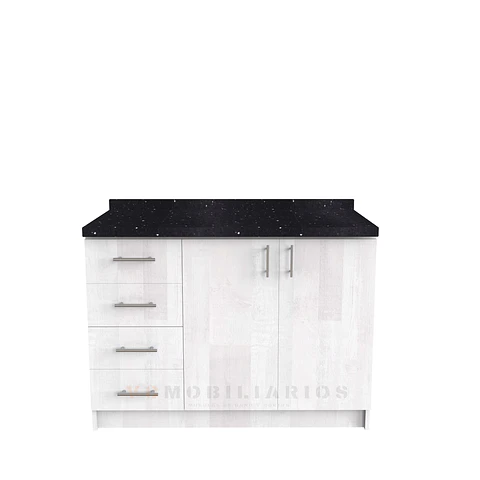 Mueble meson con cubierta de cuarzo de 130 cm / M1-1350 / Legno