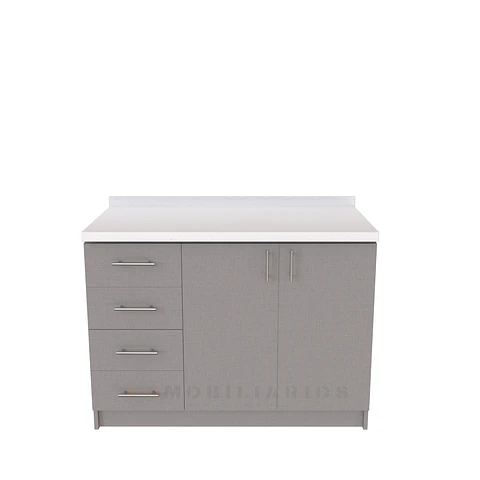 Mueble meson con cubierta de cuarzo de 130 cm / M1-1320 / Notte