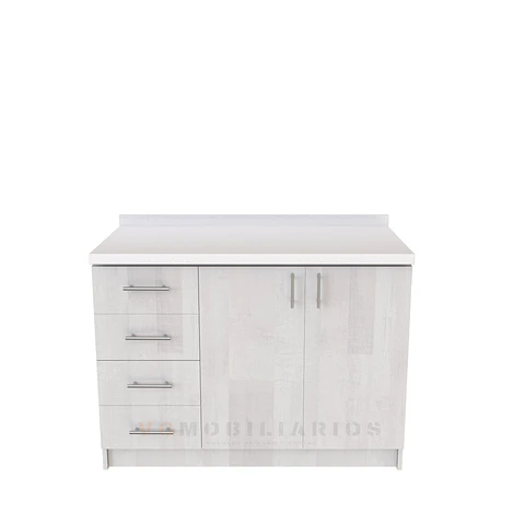 Mueble meson con cubierta de cuarzo de 130 cm / M1-1320 / Legno