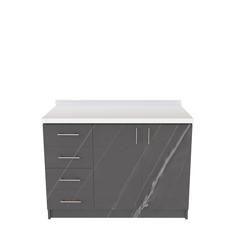 Mueble meson con cubierta de cuarzo de 130 cm / M1-1320 / Vizcaya