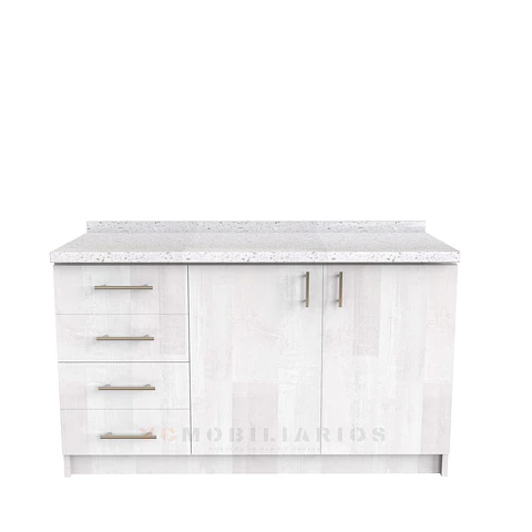 Mueble meson con cubierta de cuarzo de 140 cm / M1-1440 / Legno