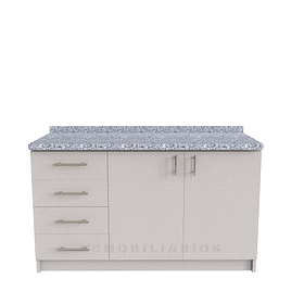 Mueble meson con cubierta de Granito de 140 cm / M1-1470 / Giorno